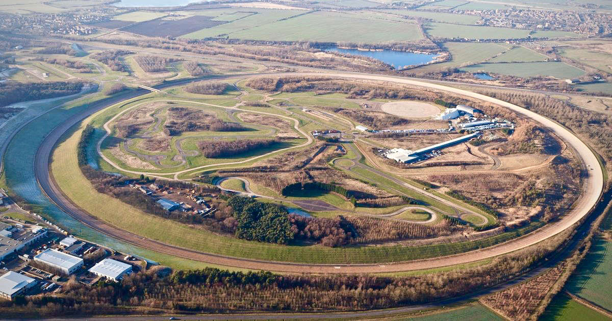 Aerial view over the Millbrook Proving Ground vehicle development and test track in Bedfordshire.jpg